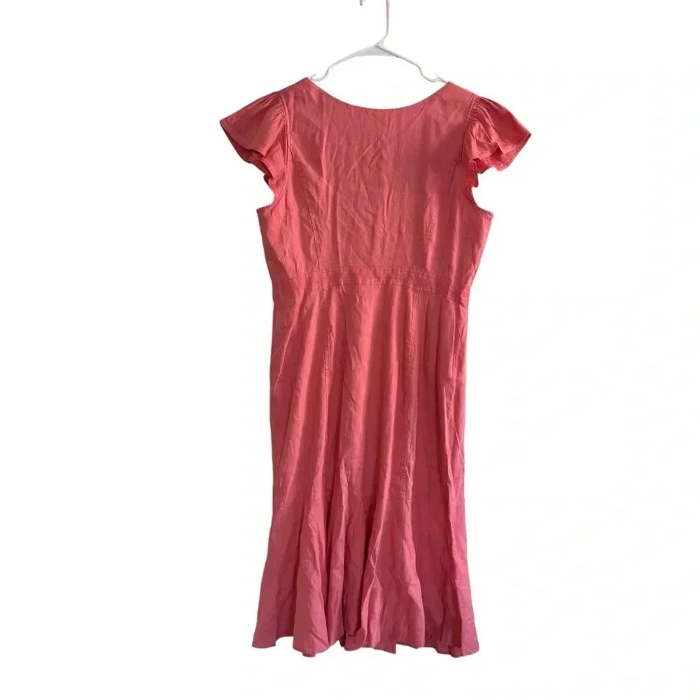 Rachel Parcell Blush Button Midi Dress - Picture 7 of 14
